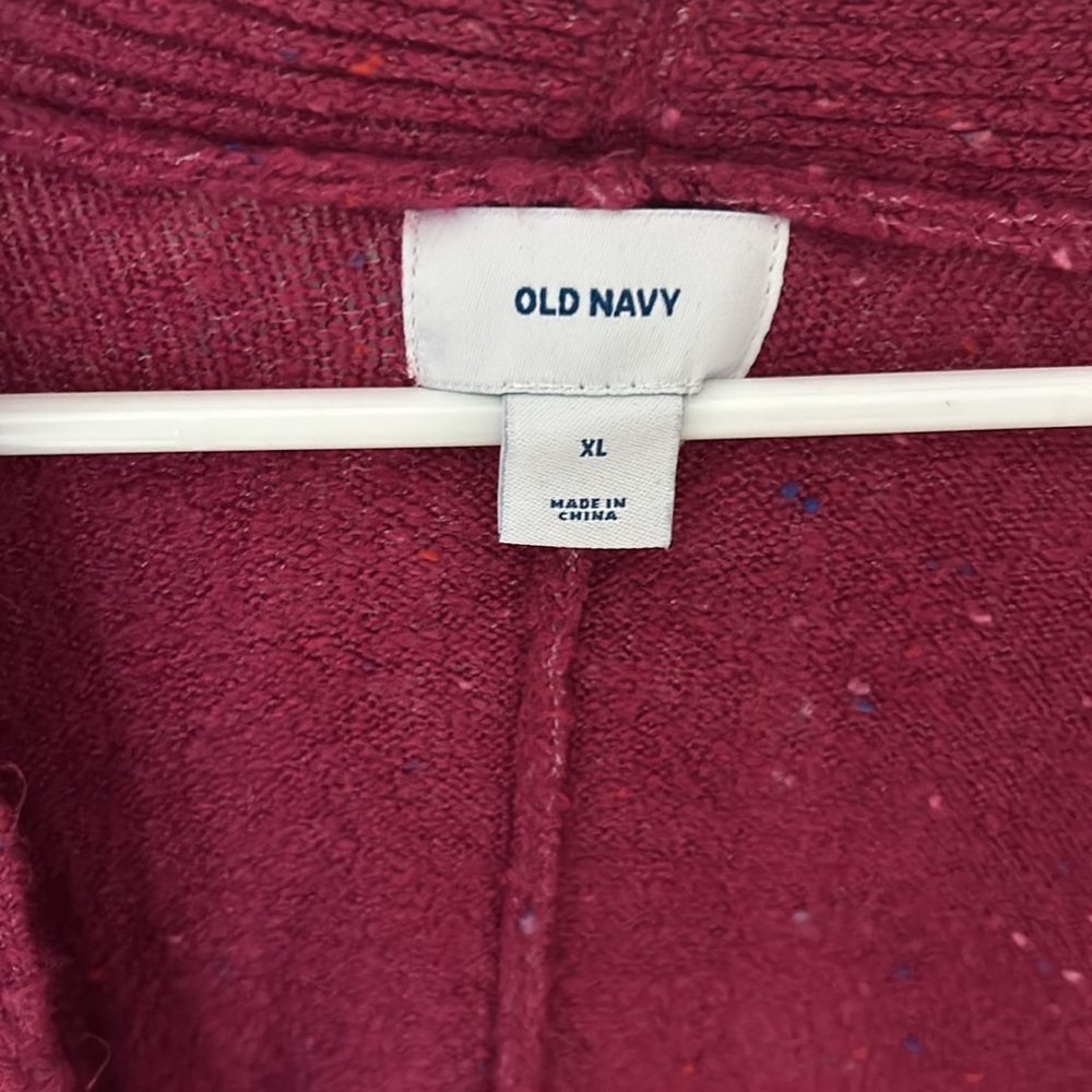 Old Navy XL women’s purple long sleeve cardigan - Picture 2 of 4